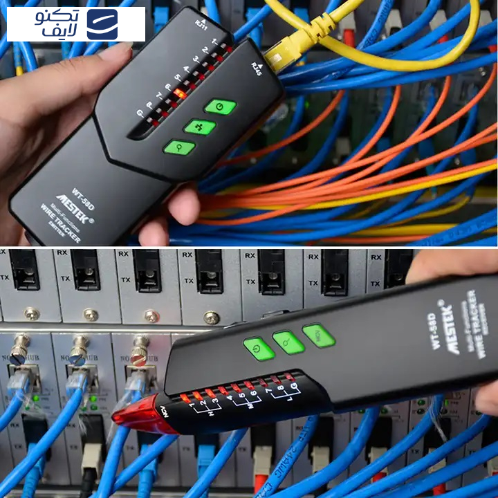 تستر کابل شبکه و ردیاب ولتاژ مستک مدل WT-58D