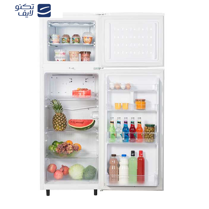 یخچال فریزر 12 فوت ایستکول مدل 296200 با ارتفاع 152.5، پهنای 53.5 و عمق 59 سانتی متر، میزان مصرف انرژی C، دارای 3 طبقه در یخچال و 2 طبقه در فریزر، دارای بدنه فولاد کربنی خودرنگ