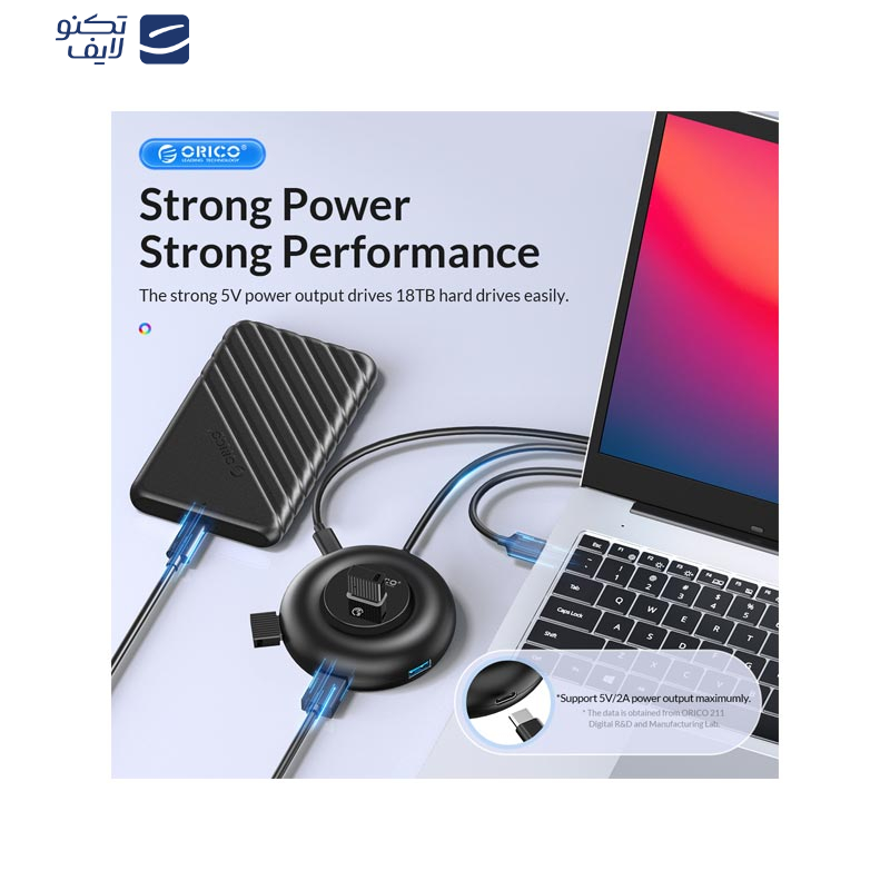 هاب 4 پورت USB-A اوریکو مدل YXR2-C3
