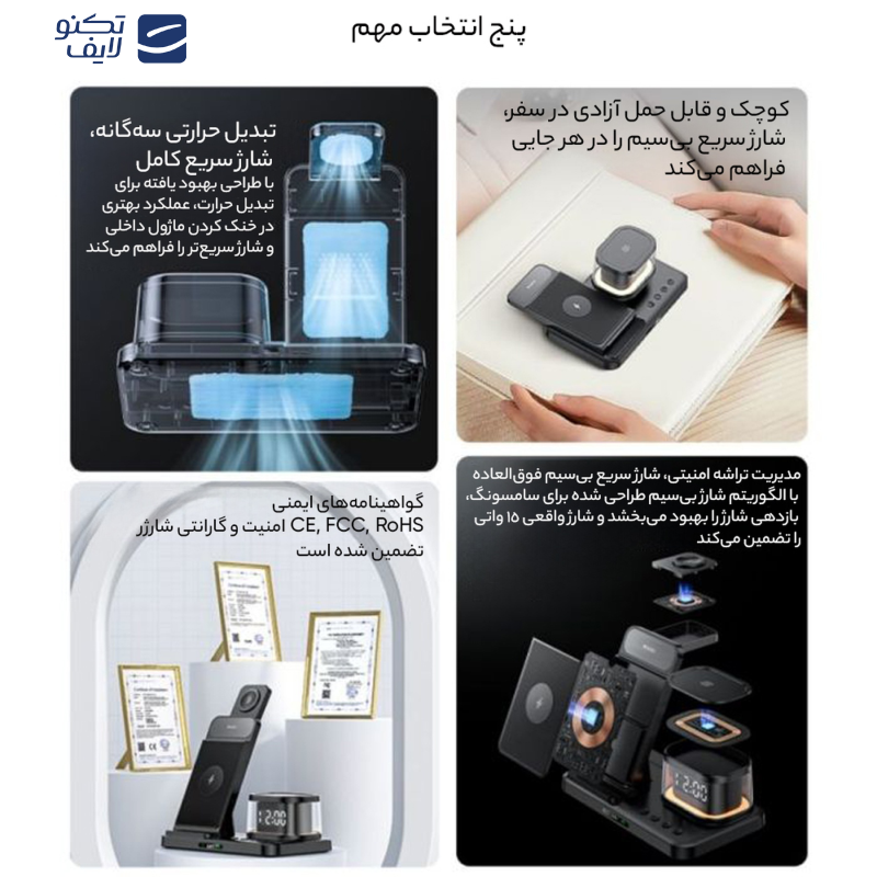 شارژر بی سیم یسیدو مدل DS23