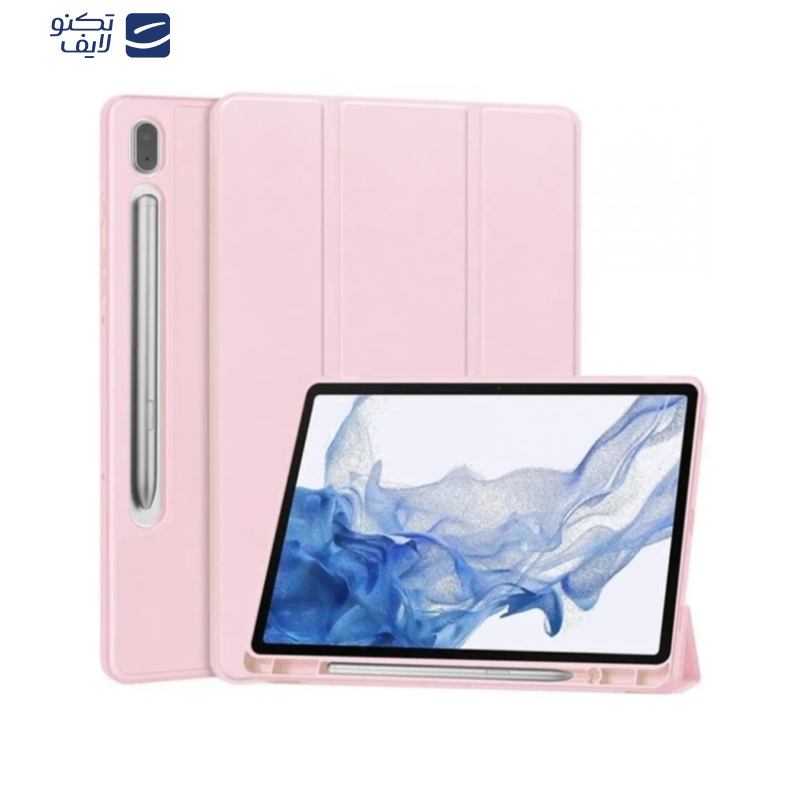 کیف کلاسوری زیفرند مدل Smart Leather مناسب برای تبلت سامسونگ Galaxy Tab S8 Plus
