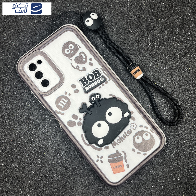 کاور قاب میلیونی مدل BOBDOG-MW مناسب برای گوشی موبایل سامسونگ Galaxy A03s/A02s به همراه بند آویز
