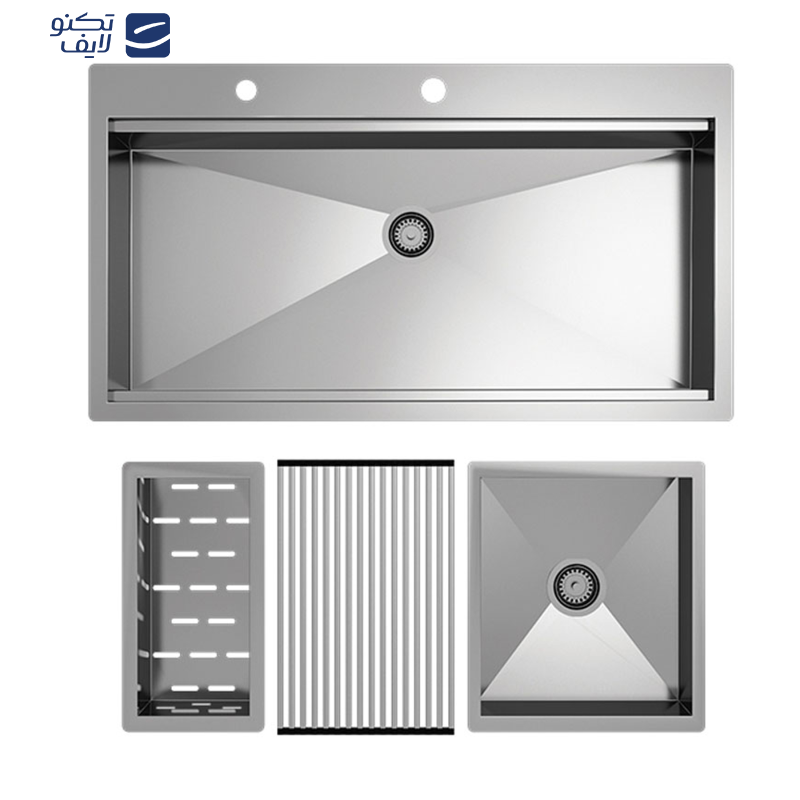 سینک ظرفشویی استیل کن مدل cn104 توکار