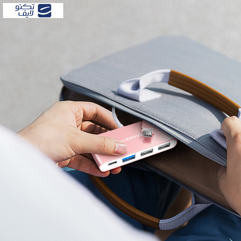   هاب 4 پورت USB-C لنشن مدل c13