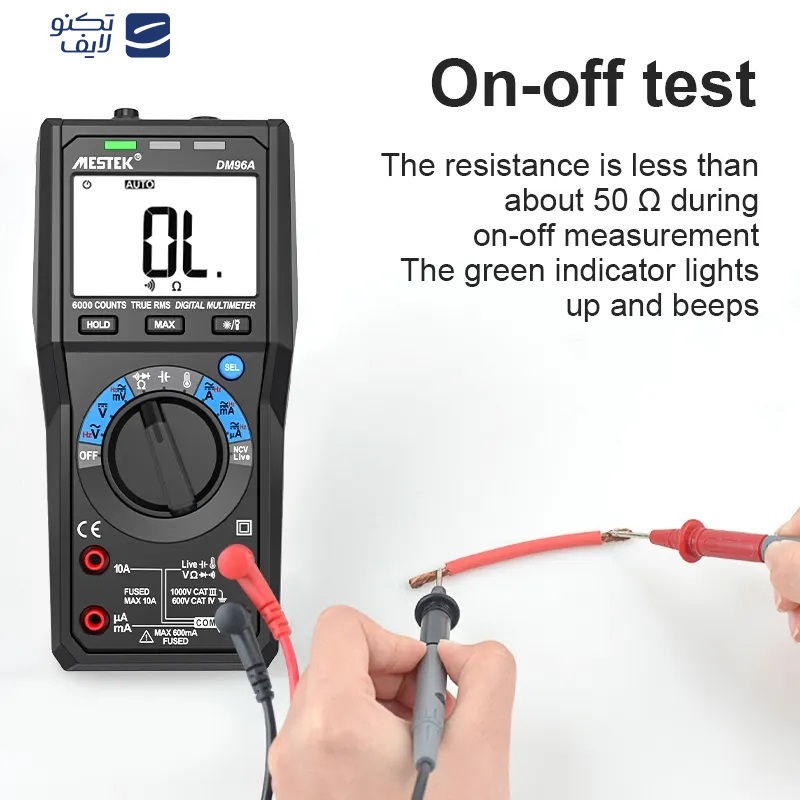 مولتی متر دیجیتال مستک مدل DM96A