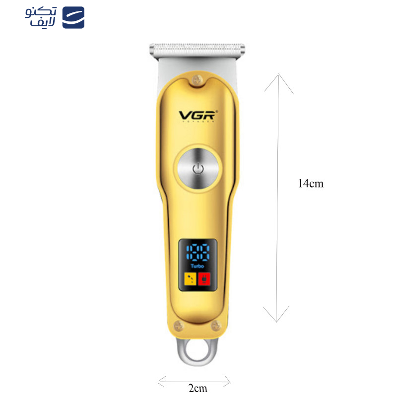 ماشین اصلاح موی سر و صورت وی جی ار مدل 290 به همراه تیغه یدک بسته 2 عددی