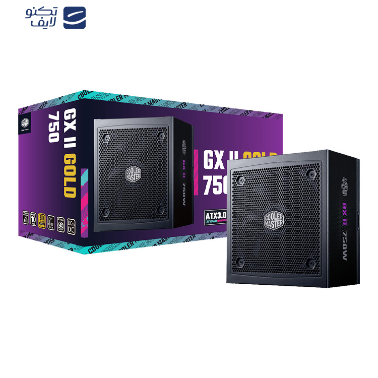منبع تغذیه کامپیوتر کولر مستر مدل GX II Gold 750