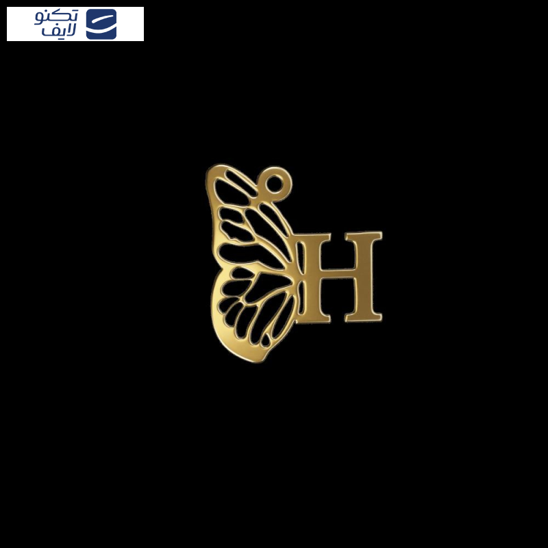 آویز گردنبند طلا 18 عیار زنانه مدوپد مدل H کد kc18888