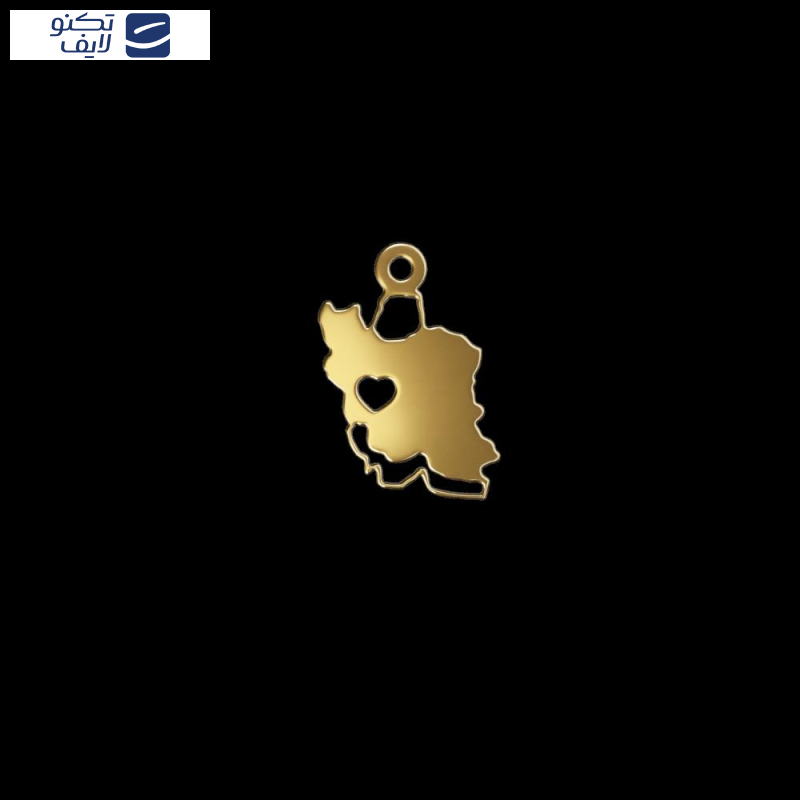 آویز گردنبند طلا 18 عیار زنانه مدوپد مدل  نقشه ایران کد kc18777