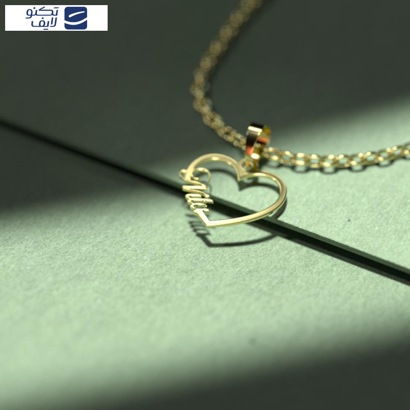 گردنبند طلا 18 عیار زنانه مدوپد مدل اسم نیلا nila کد HF2-1-1236