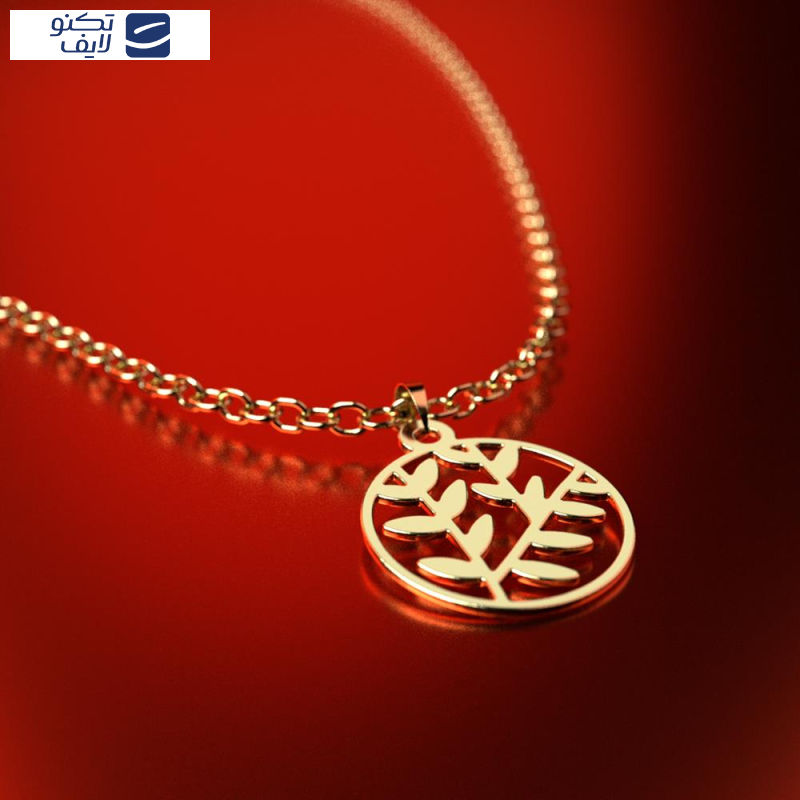 نیم ست طلا 18 عیار زنانه مدوپد مدل برگ کد NA14974