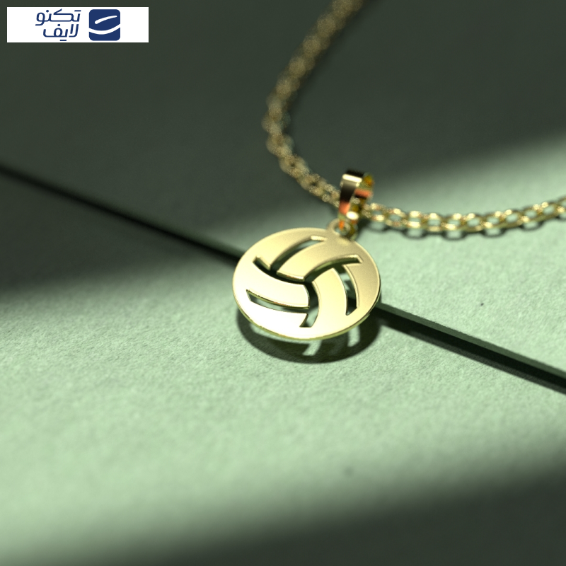 گردنبند طلا 18 عیار زنانه مدوپد مدل توپ والیبال کد PP2-1-1269