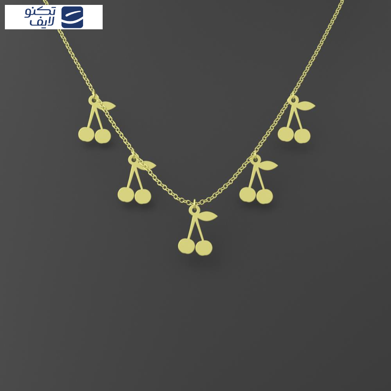 گردنبند طلا 18 عیار زنانه مدوپد مدل گیلاس کد RNA10963