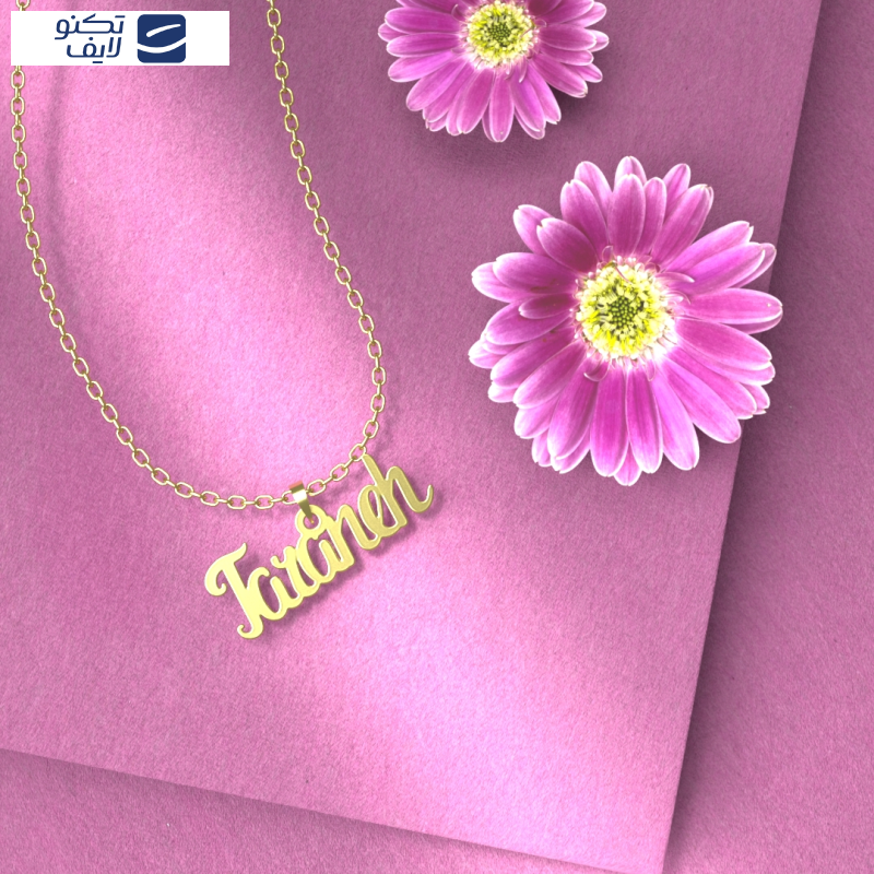 گردنبند طلا 18 عیار زنانه مدوپد مدل taraneh