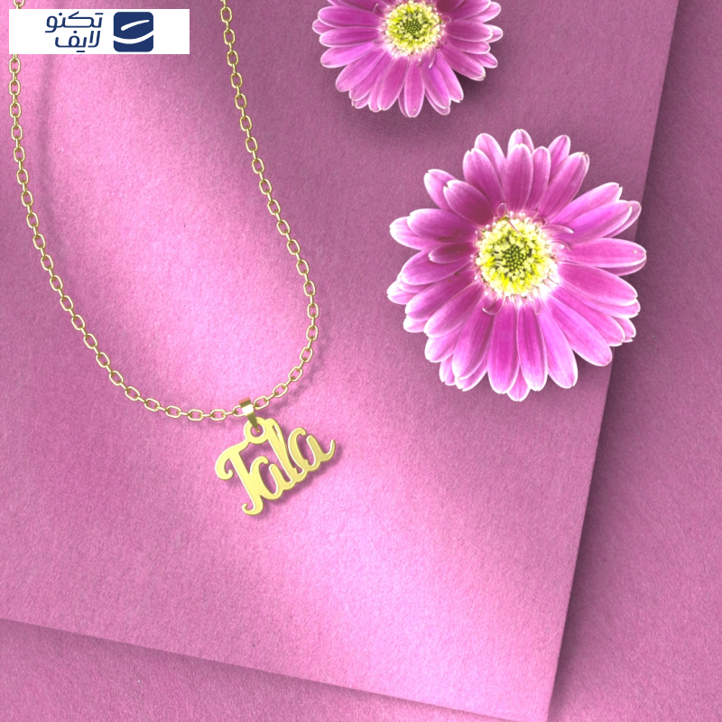 گردنبند طلا 18 عیار زنانه مدوپد مدل tala
