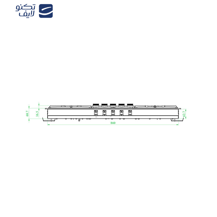 اجاق گاز صفحه ای کن مدل RIGEL