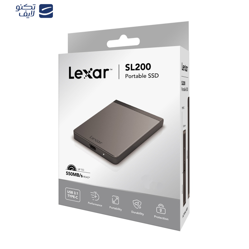 اس اس دی اکسترنال لکسار مدل SL200 ظرفیت 1 ترابایت