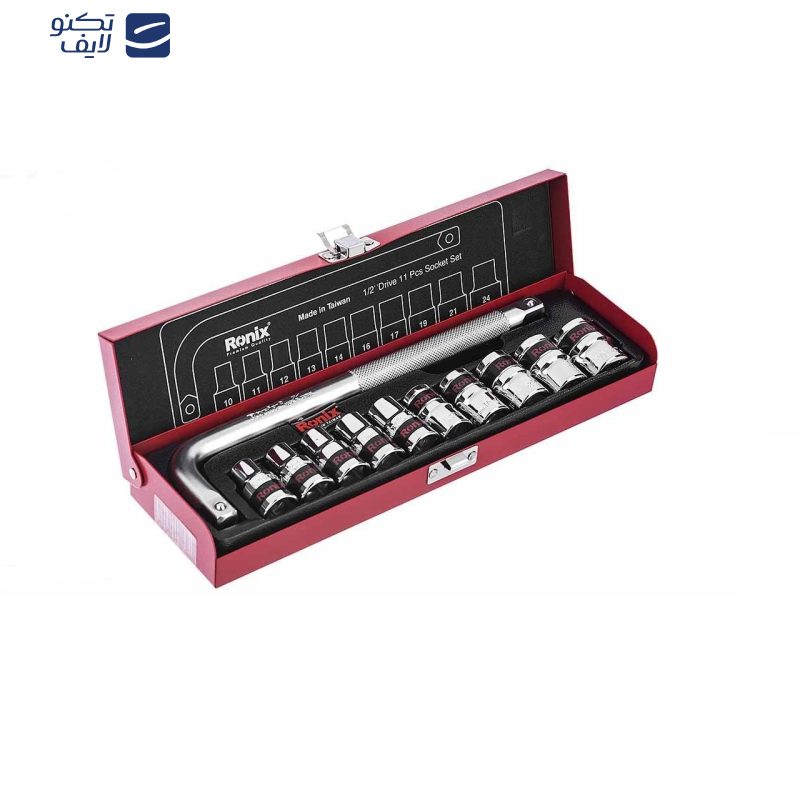 مجموعه 11 عددی آچار و سری بکس رونیکس مدل RX-2610