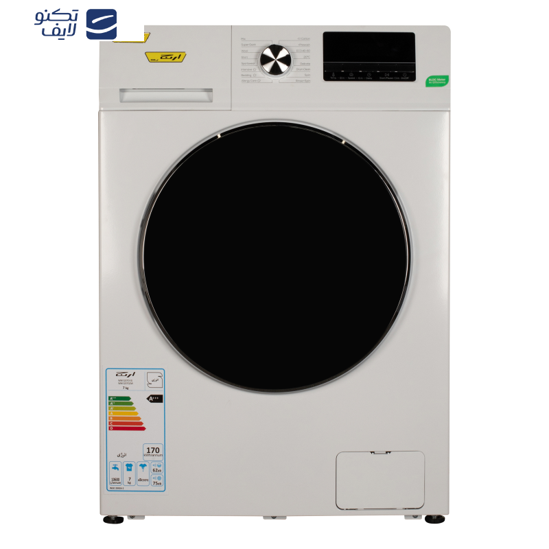 ماشین لباسشویی 7 کیلوگرم اتوماتیک ارج مدل WM12070