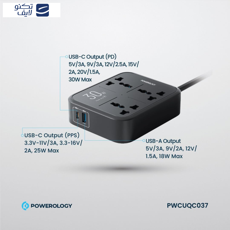 چندراهی برق پاورولوجی مدل 3250