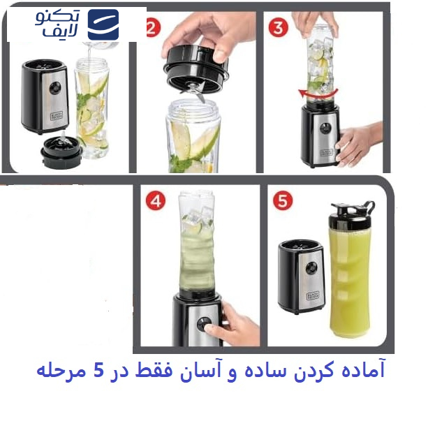 مخلوط کن و آسیاب کن 600 میلی لیتری بلک اند دکر مدل SBX300BCG-B5