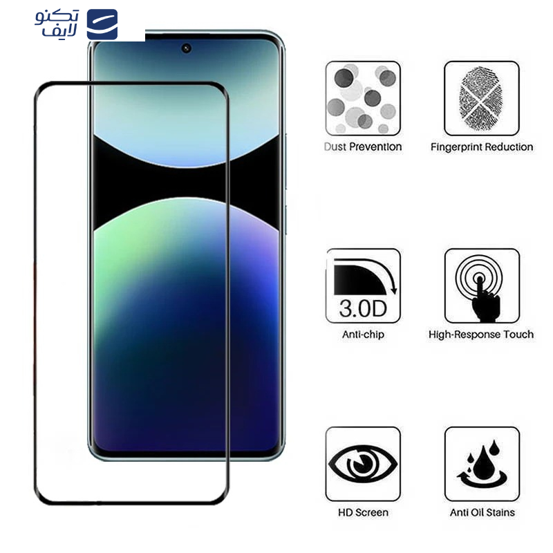 محافظ صفحه نمایش اپیکوی مدل Full Glass Kamo مناسب برای گوشی موبایل شیائومی Redmi Note 14 Pro 4G