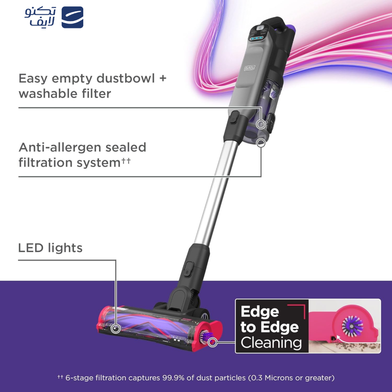 جارو شارژی عصایی بلک اند دکر مدل BHFEA640WG