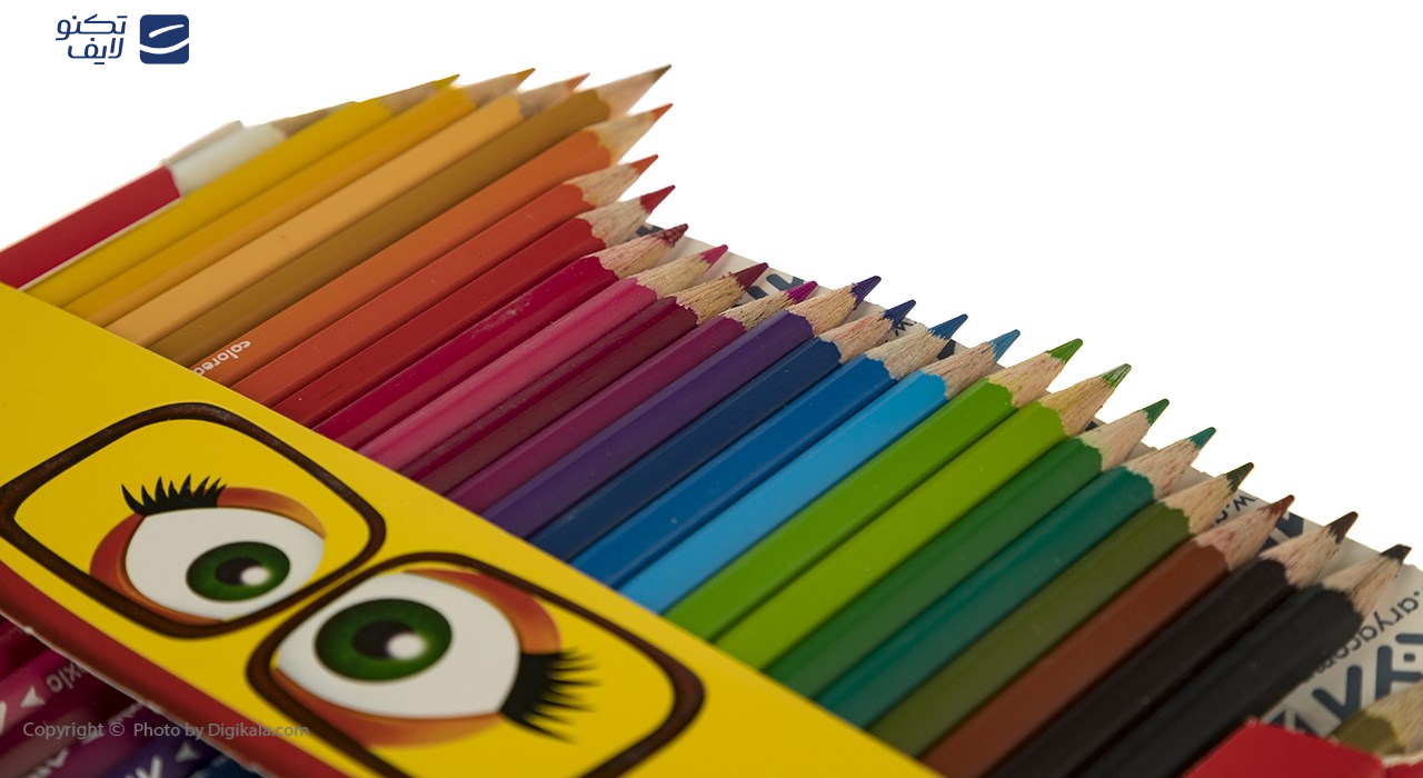 مداد رنگی 2+24 رنگ آریا مدل 3017