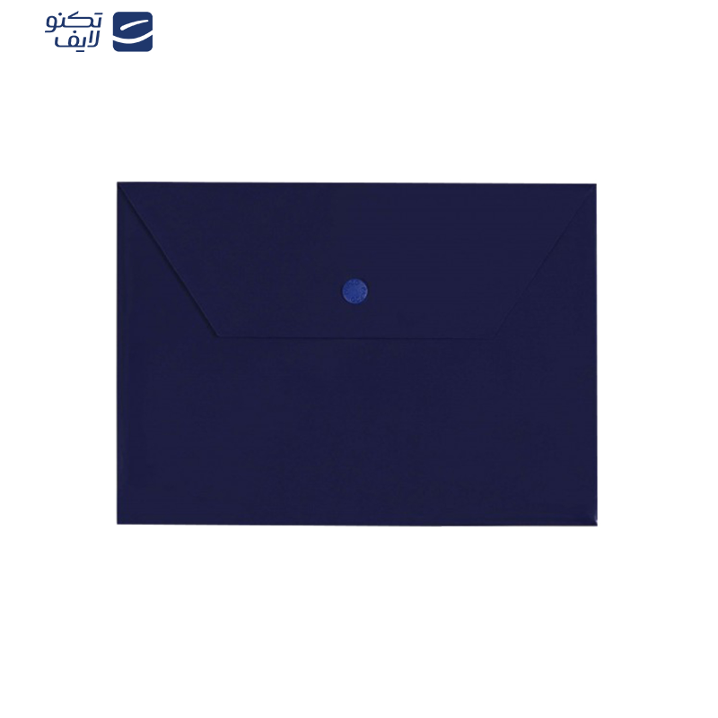 پوشه دکمه دار پاپکو مدل B5-ClearM  سایز A5 بسته 10 عددی