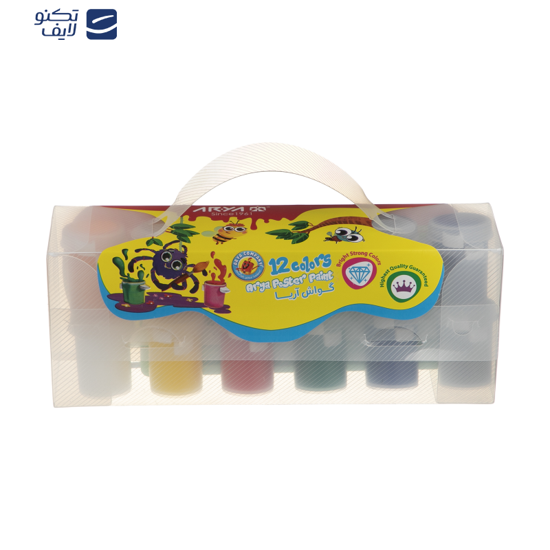 گواش 12 رنگ آریا کد 4016