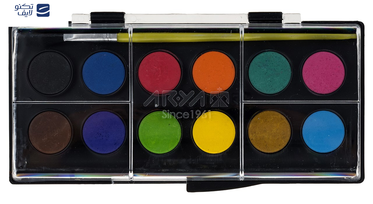 آبرنگ 12 رنگ آریا کد 1-5008