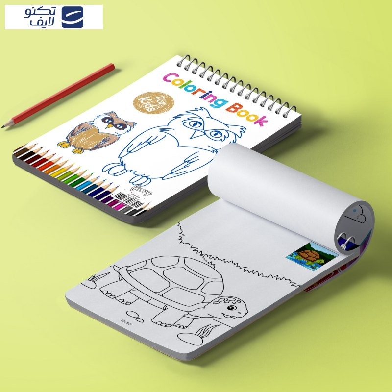 دفتر رنگ آمیزی مستر راد طرح رنگی کد 1669