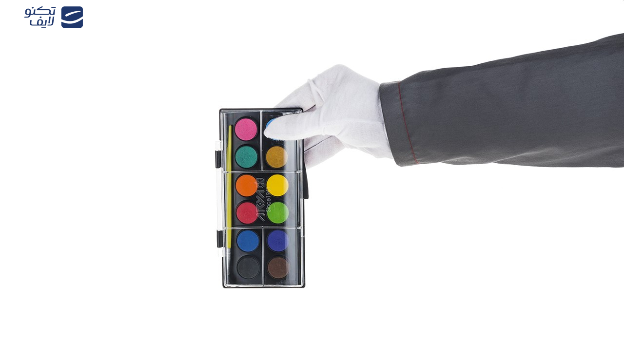 آبرنگ 12 رنگ آریا کد 2-5008