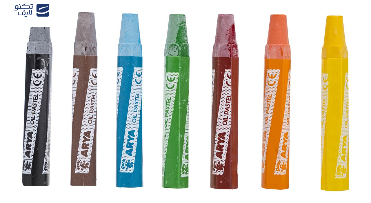 پاستل روغنی 6+1 رنگ آریا مدل 2024 A