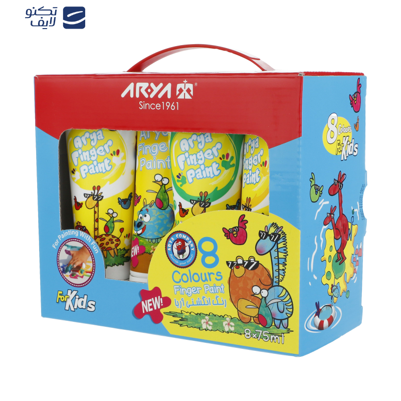 رنگ انگشتی 8 رنگ آریا مدل C-761