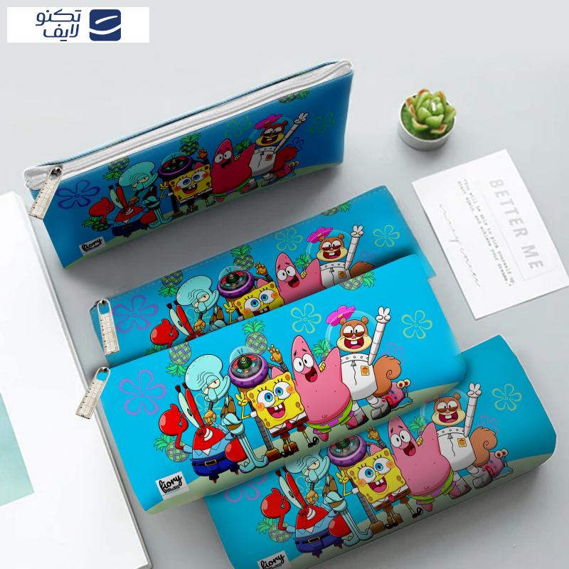 جامدادی مستر راد مدل باب اسفنجی طرح پاتریک و اختاپوس کد fiory 2033 