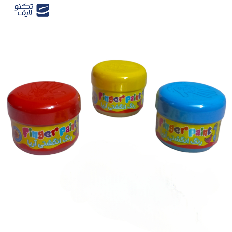 رنگ انگشتی 3 رنگ آریا مدل 02 به همراه پاستل روغنی