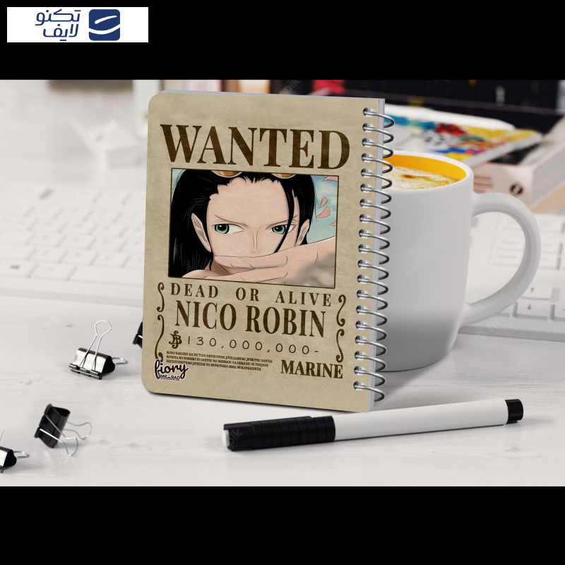 دفترچه یادداشت مستر راد مدل cheeck box طرح انیمه کد Nico Robin 2217