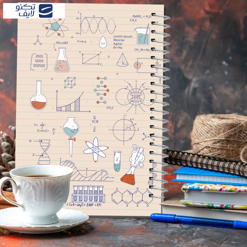 دفتر مشق 100 برگ مستر راد مدل شیمی طرح تحصیلی کد fiory 2005