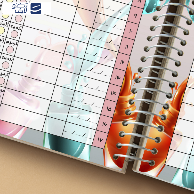 دفتر یادداشت مستر راد مدل نوبت دهی خدمات ناخن طرح مانیکور کد Beauty 2267