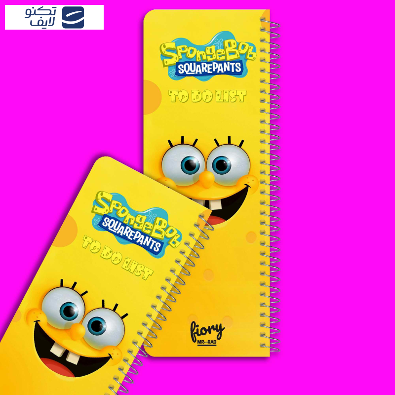 دفترچه یادداشت مستر راد مدل to do list طرح باب اسفنجی کد fiory 1762