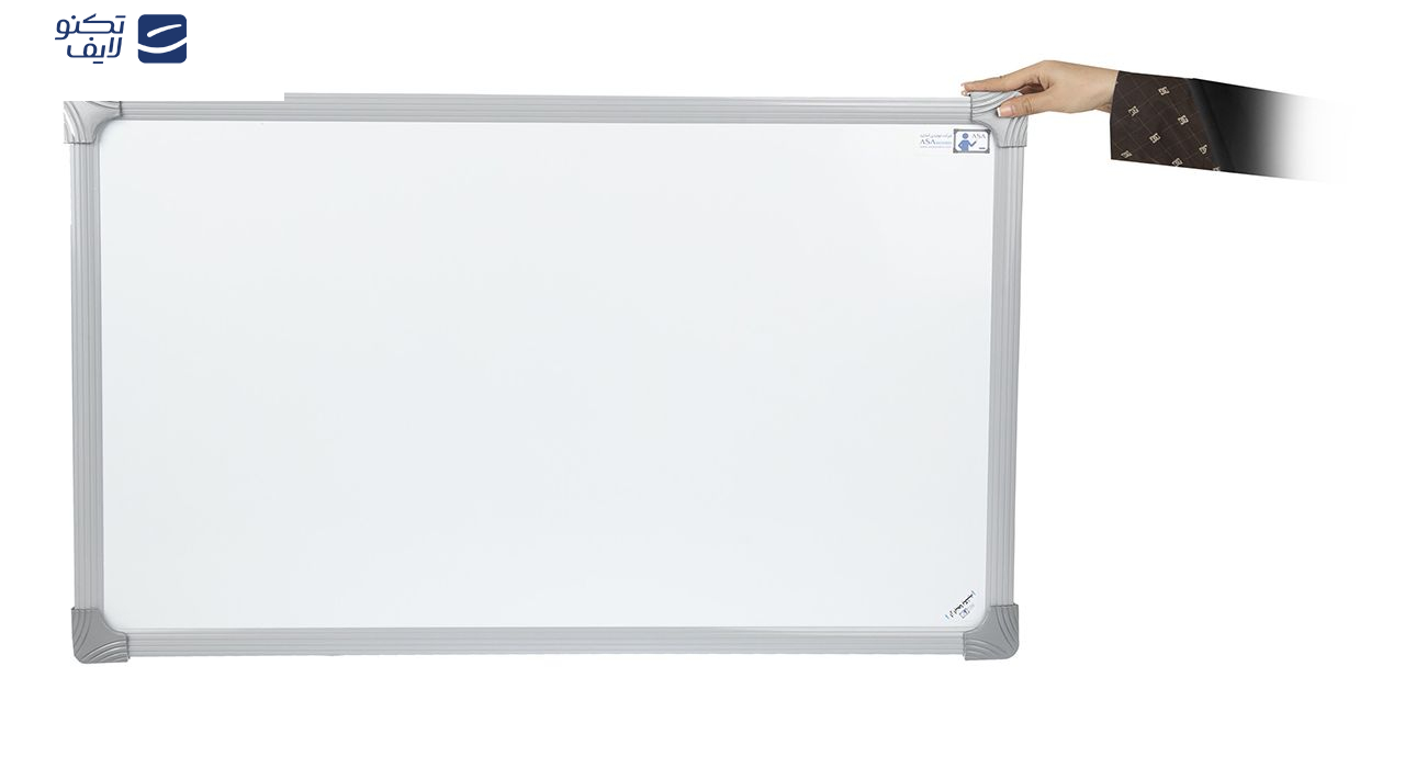 تخته وایت برد مغناطیسی آسا برد سایز 150×90 سانتی متر به همراه پایه نگهدارنده