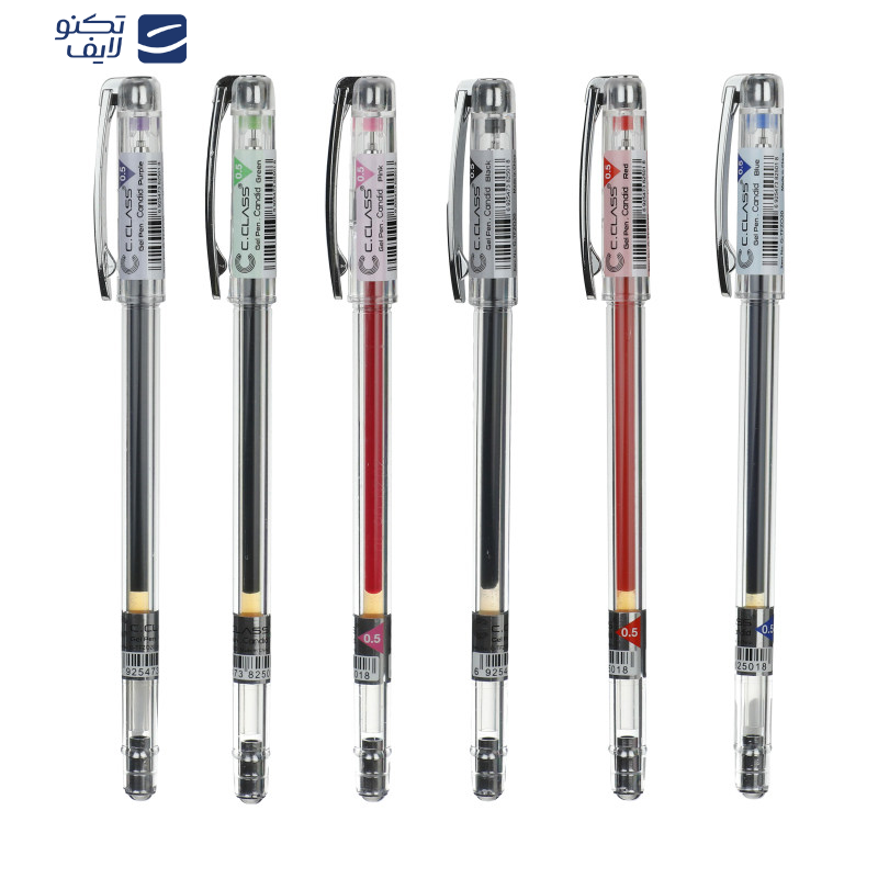 خودکار و روان نویس سی.کلاس مدل  candid بسته 12 عددی