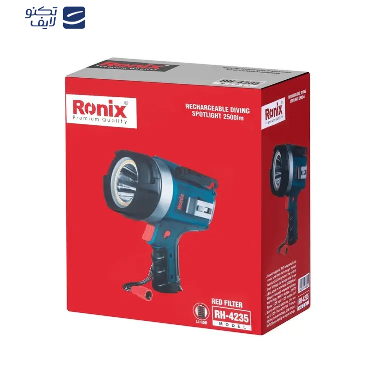 نورافکن دستی رونیکس مدل RH-4235 با نور مهتابی