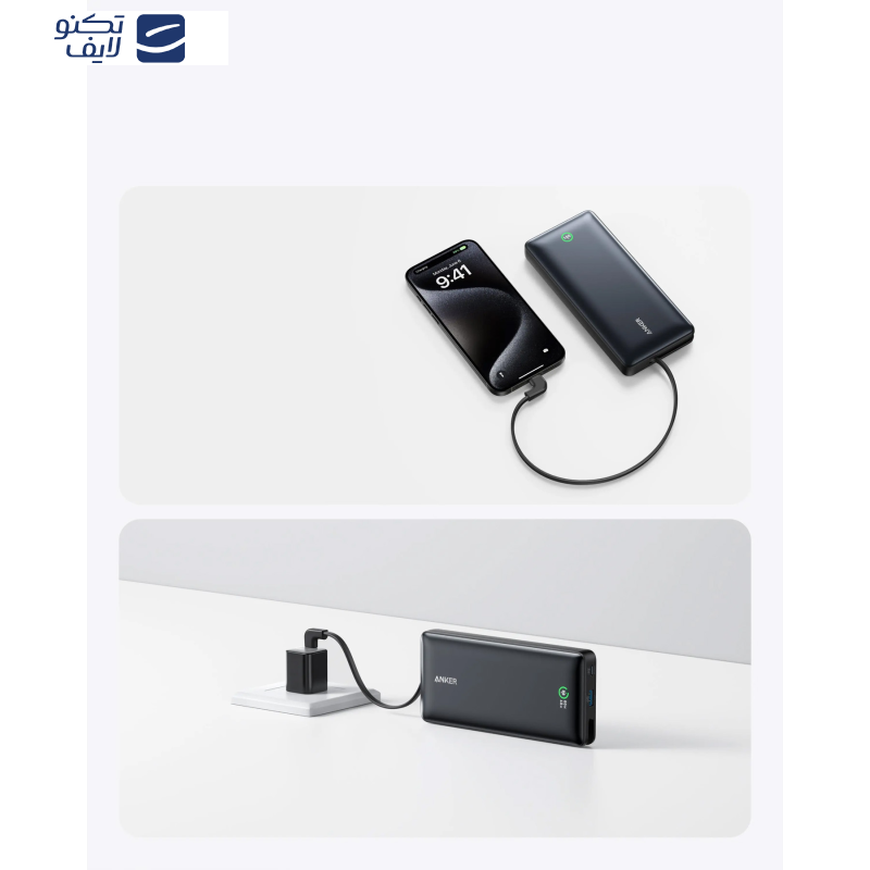 پاوربانک انکر مدل A1387H21 ظرفیت 20000 میلی آمپر ساعت