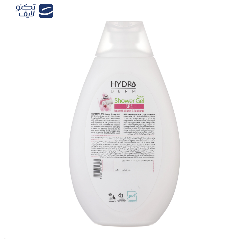 شامپو بدن هیدرودرم مدل SPA مناسب انواع پوست حجم 500 میلی لیتر