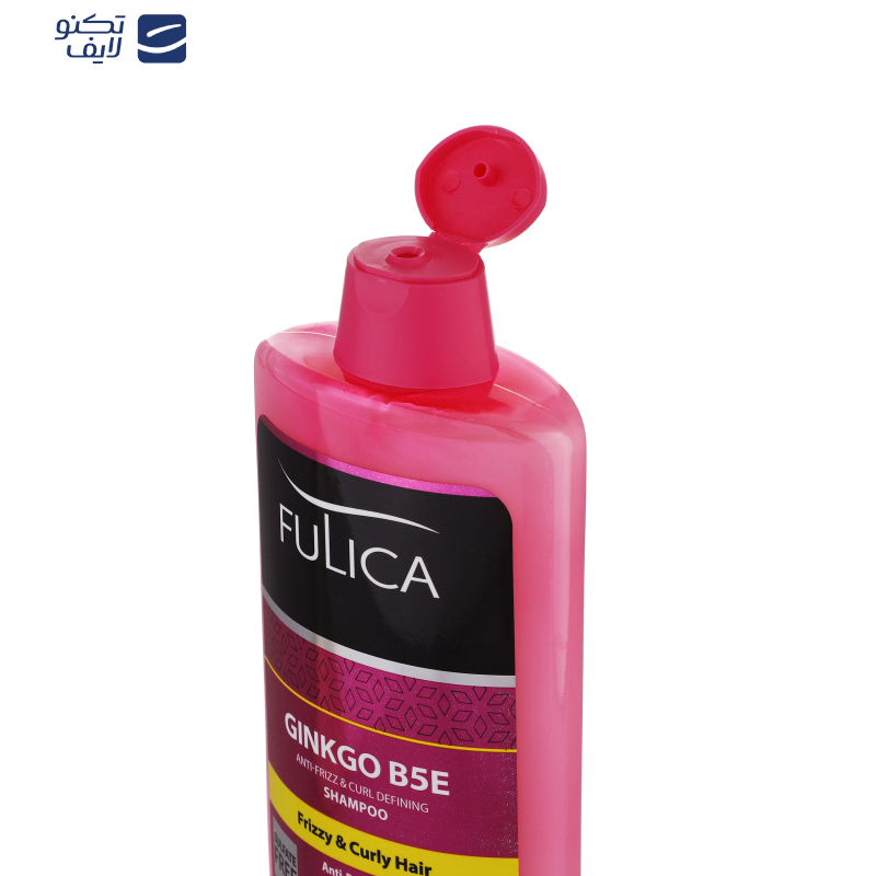 شامپو مو فولیکا مدل GINKGO B5E مخصوص موهای شکننده و مجعد حجم 400 میلی‌لیتر