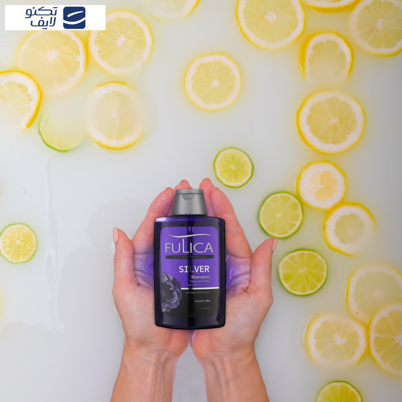 شامپو ضد زردی مو فولیکا مدل SILVER حجم 200 میلی‌لیتر