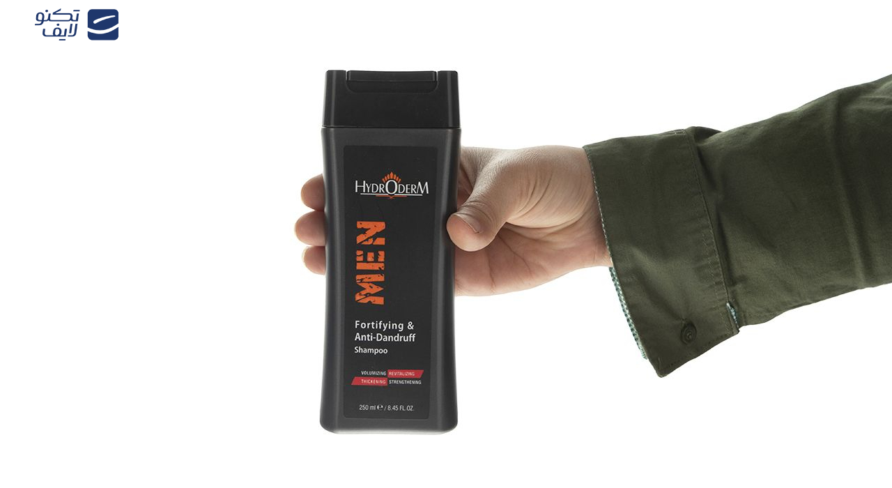 شامپو تقویت کننده و ضدشوره هیدرودرم مدل Fortifying and Anti-Dandruff مناسب انواع مو حجم 250 میلی لیتر شامپو تقویت کننده و ضدشوره هیدرودرم مدل Fortifying and Anti-Dandruff مناسب انواع مو حجم 250 میلی لیتر