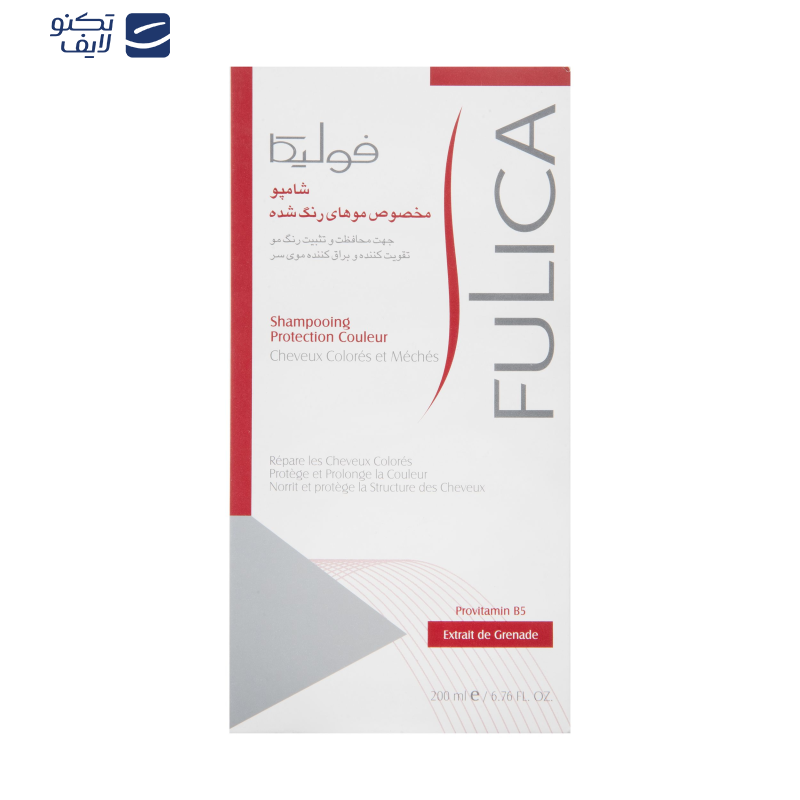 شامپو مو فولیکا مدل Caring And Protecting مخصوص موهای رنگ شده حجم 200 میلی‌لیتر